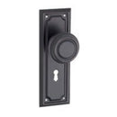 Tradco Edwardian Door Knob on Rectangular Backplate - Customise to your needs - primehardware