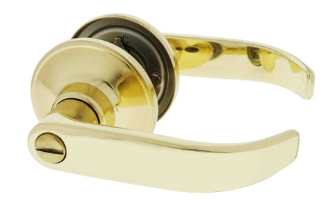 Carbine Empire SL8000 Tiebolt Standard Privacy Lever set, , Display Pack, Polished Brass - primehardware