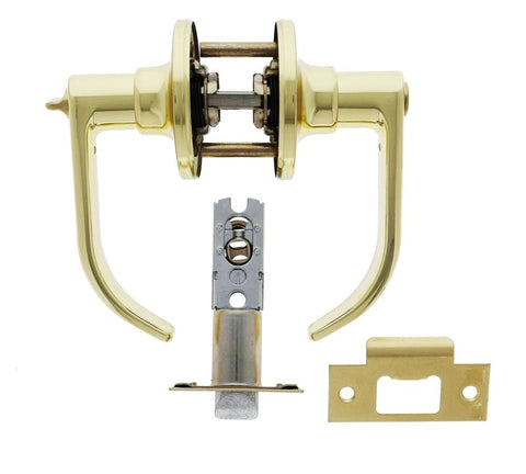 Carbine Empire SL8000 Tiebolt Standard Privacy Lever set, , Display Pack, Polished Brass - primehardware