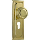 Tradco Edwardian Door Knob on Rectangular Backplate - Customise to your needs - primehardware