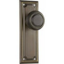Tradco Edwardian Door Knob on Rectangular Backplate - Customise to your needs - primehardware