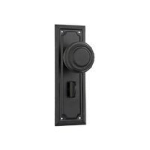 Tradco Edwardian Door Knob on Rectangular Backplate - Customise to your needs - primehardware