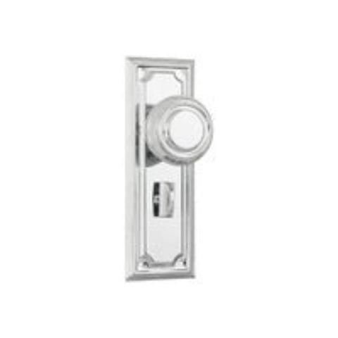 Tradco Edwardian Door Knob on Rectangular Backplate - Customise to your needs - primehardware