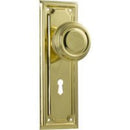 Tradco Edwardian Door Knob on Rectangular Backplate - Customise to your needs - primehardware