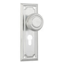 Tradco Edwardian Door Knob on Rectangular Backplate - Customise to your needs - primehardware