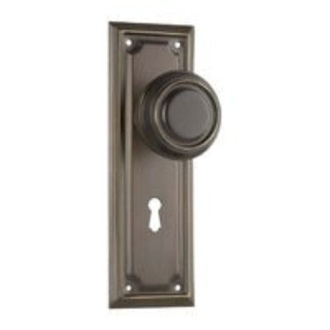 Tradco Edwardian Door Knob on Rectangular Backplate - Customise to your needs - primehardware