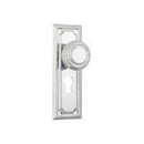 Tradco Edwardian Door Knob on Rectangular Backplate - Customise to your needs - primehardware