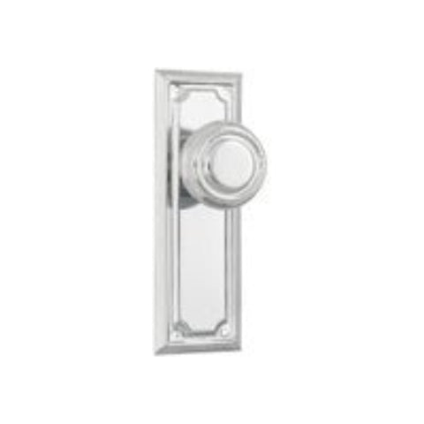 Tradco Edwardian Door Knob on Rectangular Backplate - Customise to your needs - primehardware
