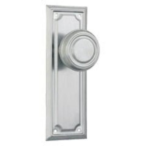 Tradco Edwardian Door Knob on Rectangular Backplate - Customise to your needs - primehardware