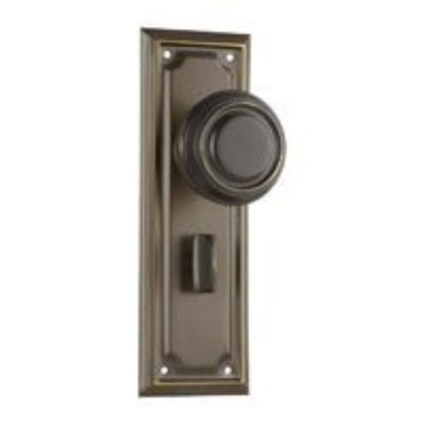 Tradco Edwardian Door Knob on Rectangular Backplate - Customise to your needs - primehardware