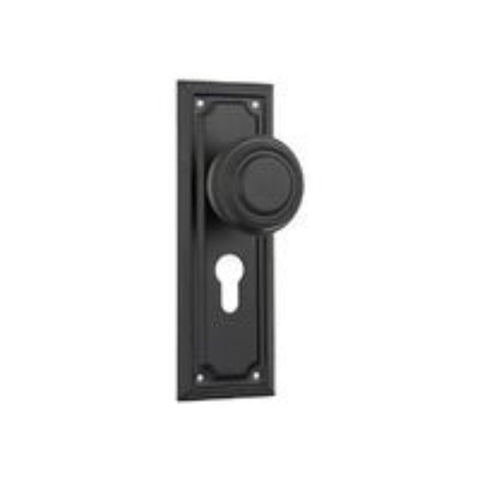 Tradco Edwardian Door Knob on Rectangular Backplate - Customise to your needs - primehardware