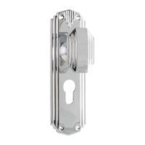 Tradco Napier Art Deco Door Knob on Backplate - Customise your needs - primehardware