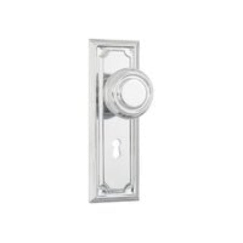 Tradco Edwardian Door Knob on Rectangular Backplate - Customise to your needs - primehardware