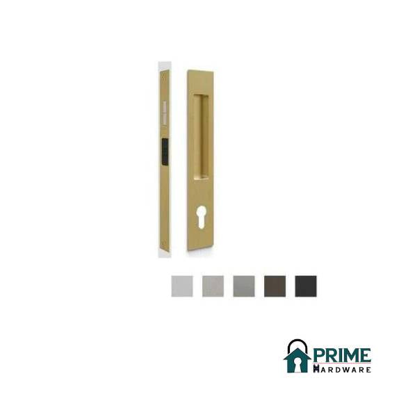 MARDECO 'M' SERIES FLUSH PULL EURO LOCK SET KEY LOCKING FOR TIMBER AND ALUMINUM DOORS - AVAILABLE IN VARIOUS FINISHES