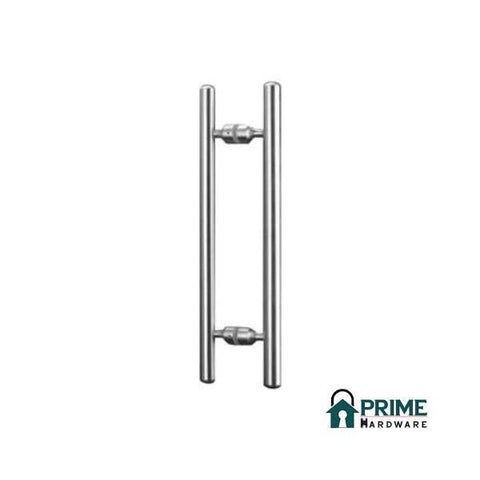 AUSTYLE ENTRANCE ROUND DOOR PULL HANDLE BACK TO BACK - AVAILABLE IN VARIOUS SIZES AND FINISHES - primehardware