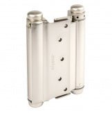 Zanda Double Action Spring Hinges — Brushed Nickel