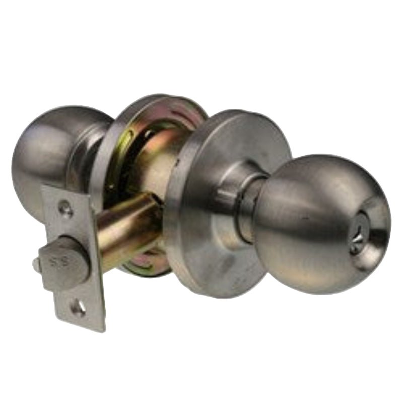 Brava Metro Ea Series Glass Door Knob Set 70mm Backset Ss - Ea3011ss70 - primehardware