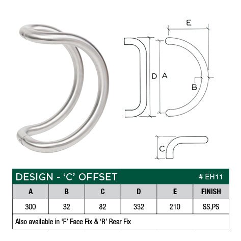 Scope Entrance Handles “C” Offset - primehardware