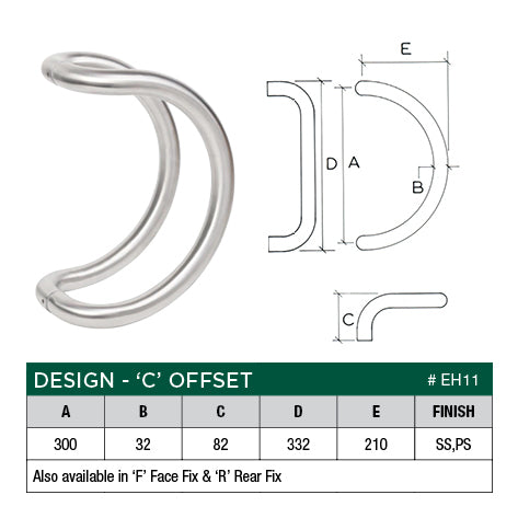 Scope Entrance Handles “C” Offset