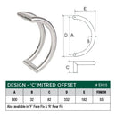 Scope Entrance Handles “C” Mitre Offset - primehardware