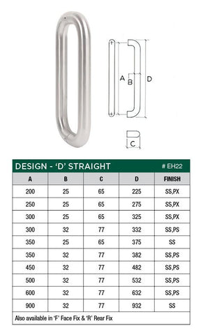 Scope Entrance Handles “D” Straight - primehardware