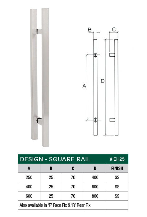 Scope Entrance Handles Da “Sq Rail”