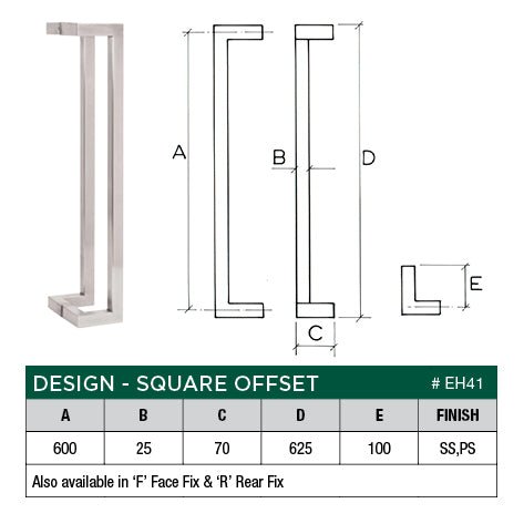 Scope Entrance Handles “Square” Offset - primehardware