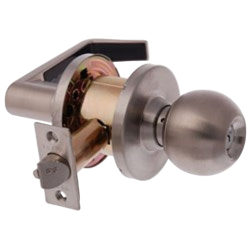 Brava Metro El Series Storeroom Lockset With Knob/ Lever 70mm Backset Satin Chrome - El3062sc70 - primehardware