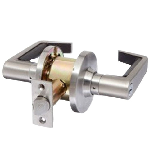 Brava Metro El Series Entrance Lever Set 60mm Backset Satin Chrome - El6000sc60 - primehardware
