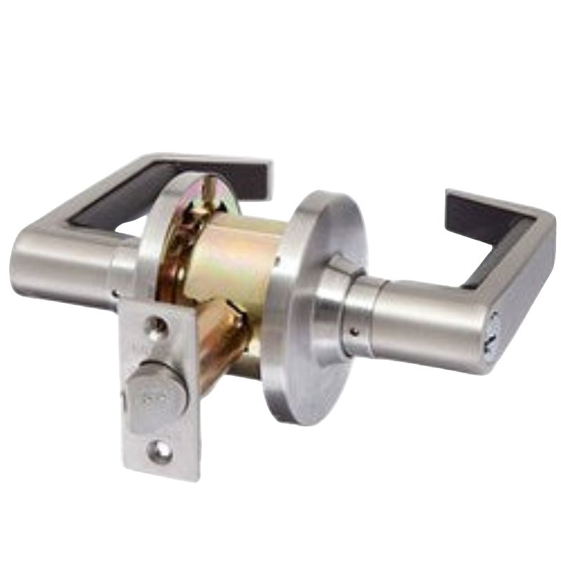 Brava Metro El Series Storeroom Lever Set 70mm Backset Satin Chrome - El6062sc70 - primehardware