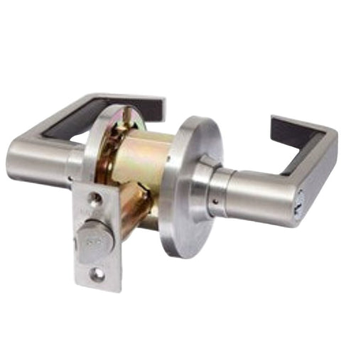 Brava Metro El Series Storeroom Lever Set 70mm Backset Satin Chrome - El6062sc70 - primehardware
