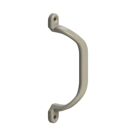 EMRO DOOR HANDLE OFFSET CTC 100MM SATIN POWDER COATED 135SPP - primehardware