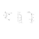 EMRO STRAIGHT PULL HANDLE 136A - AVAILABLE IN CHROME PLATED AND SATIN POWDER COATED - primehardware