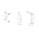 EMRO STRAIGHT PULL HANDLE 4 HOLE 137 - AVAILABLE IN CHROME PLATED AND SATIN POWDER COATED - primehardware