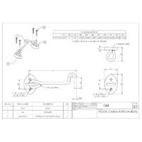 EMRO ANTI - VANDAL CABIN HOOK - AVAILABLE IN VARIOUS PACKAGING AND SIZES - primehardware