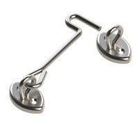 EMRO ANTI - VANDAL CABIN HOOK CARDED 100MM SATIN STAINLESS STEEL 144SS - primehardware