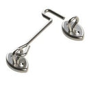 EMRO ANTI - VANDAL CABIN HOOK CARDED 100MM SATIN STAINLESS STEEL 144SS - primehardware