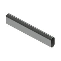 EMRO OVAL CHROME STEEL TUBE - AVAILABLE IN 1800MM AND 3600MM SIZES Pack of 10 - primehardware