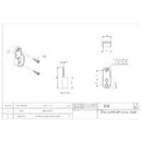 EMRO 310CPPP OVAL TUBE END SUPPORT POLYPACK CHROME 15MMX30MM Pack of 10 - primehardware