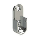 EMRO 310CPPP OVAL TUBE END SUPPORT POLYPACK CHROME 15MMX30MM Pack of 10 - primehardware