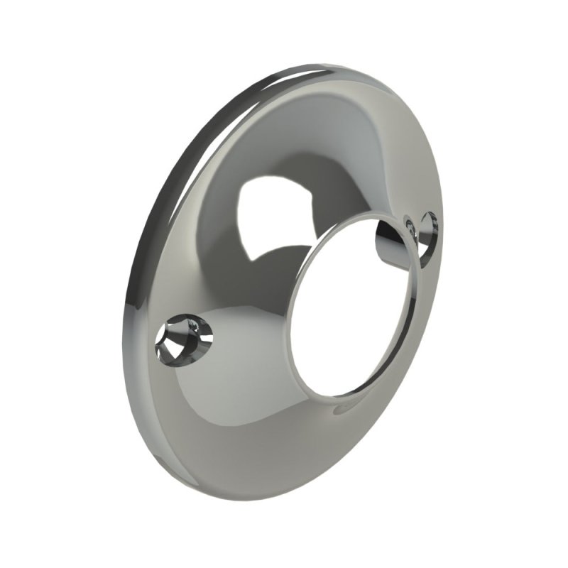 EMRO END ROUND SUPPORT FOR 25MM TUBE CHROME 405CPCD - primehardware