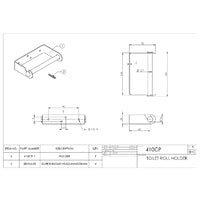 EMRO TOILET ROLL HOLDER CHROME 410CP - primehardware