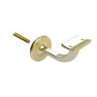 EMRO STAIR HAND RAIL BRACKET EXTENDED CENTER 80MM BRUSHED GOLD 443BGPP - primehardware