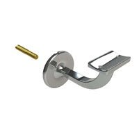 EMRO 443 STAIR HAND RAIL BRACKET EXTENDED CENTRE CONCEALED FIX 80MM - AVAILABLE IN VARIOUS FINISHES - primehardware