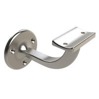 EMRO STAIR HAND RAIL 444 BRACKET EXTENDED CONVENTIONAL 80MM - AVAILABLE IN VARIOUS FINISHES - primehardware