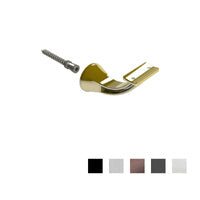 EMRO ARCHITECTURAL CONCEALED CURVED TOP BRACKET - AVAILABLE IN VARIOUS FINISHES - primehardware