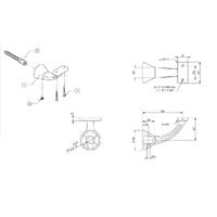 EMRO ARCHITECTURAL CONCEALED FLAT TOP BRACKET 4461FT - AVAILABLE IN VARIOUS FINISHES - primehardware