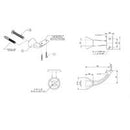 EMRO ARCHITECTURAL CONCEALED CURVED TOP BRACKET 4462 - AVAILABLE IN VARIOUS FINISHES - primehardware