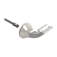 EMRO DELUXE CONCEALED CURVED TOP BRACKET 446CT - AVAILABLE IN VARIOUS FINISHES - primehardware