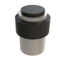 EMRO DOOR STOP FLOOR AND WALL MOUNTED SATIN STAINLESS STEEL 50005 - primehardware